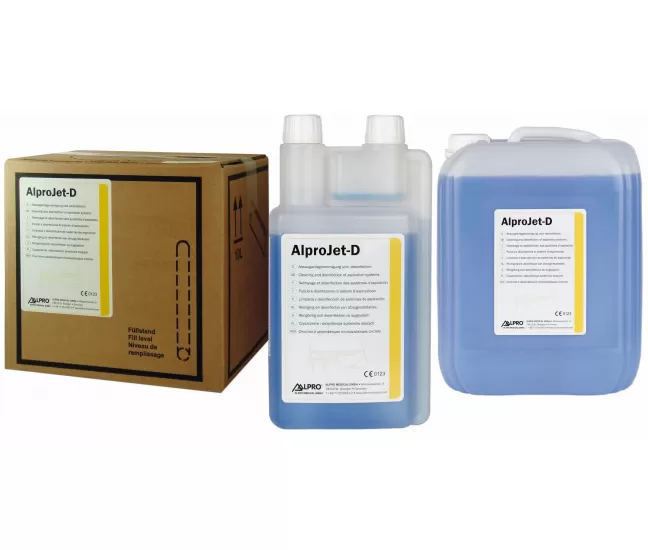 Концентрат для ежедневной очистки и дезинфекции стоматологических аспирационных систем, AlproJet-D, 10 л