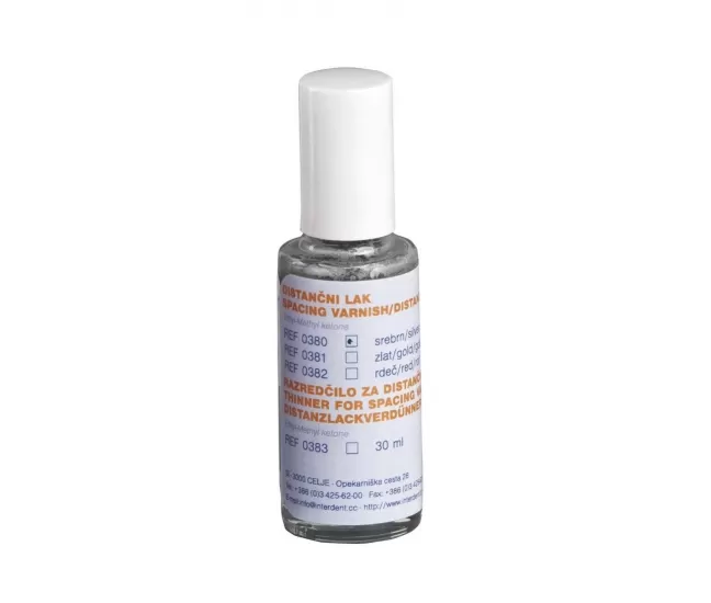 Spacing varnish silver, 13 - 16 mic, 16 ml