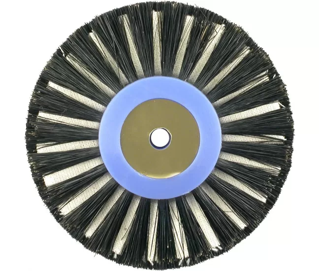 Щетинки щетки с тканевой вставкой, 3 ряда, конические, 80 мм