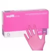Nitrile disposable diagnostic and protective gloves, Easycare, pink, 100 pcs