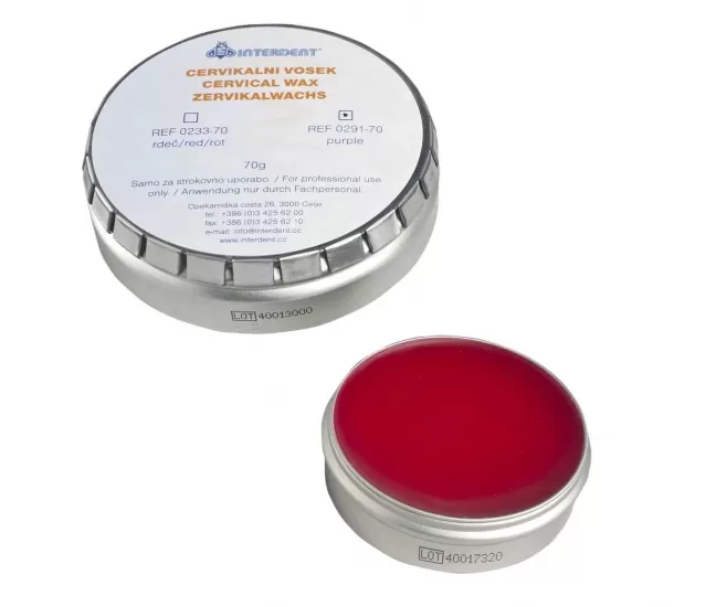 Dzemdes kakla vasks sarkans, 70 g