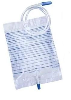 Urine bag 2000ml, nonsterile, with outlet, 1 pcs