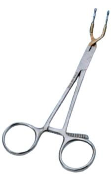 Crown holding clamps with the Bent Diamond tips