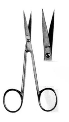 Šķēres taisnas 12 cm