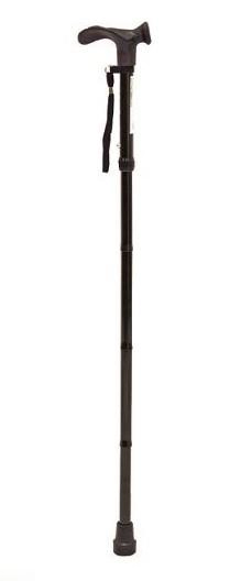 Labās rokas regulējama alumīnija nūja ar siksnu FS949L