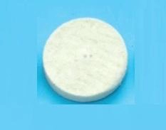 Felt wheel brush, unmounted, medium