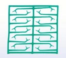 Wax clammers T, 10 штук.