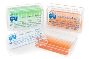 Root Canal Pins, green, 60 pcs.