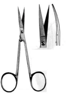 Gum scissors curved 12 cm