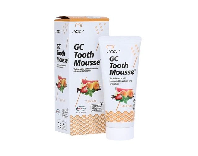 Topical creme with bio-available calcium and phosphate GC Tooth Mousse tutti frutti, 35 ml