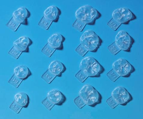 Silicone wax pattern 16 forms, L size