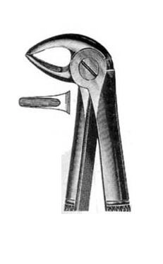 Exctracting forceps for lower roots