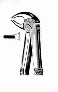 Ķirurģiskās knaibles apakšējai frontālai, premolārai un saknēm