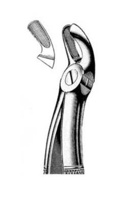 Exctracting forceps for upper wisdoms