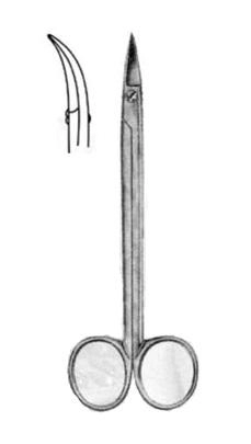 Šķēres Quinby izliektas 12,5 cm