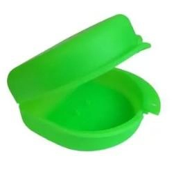Orthodontic box, large, green, 4 x 7,9 x 8 cm