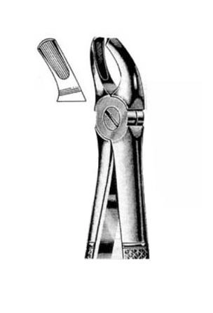 Exctracting forceps for left upper molars