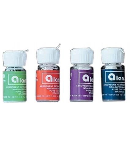 Braided retraction cord non-impregnated